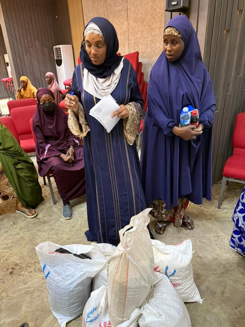 Women taking part in a foundation community activity