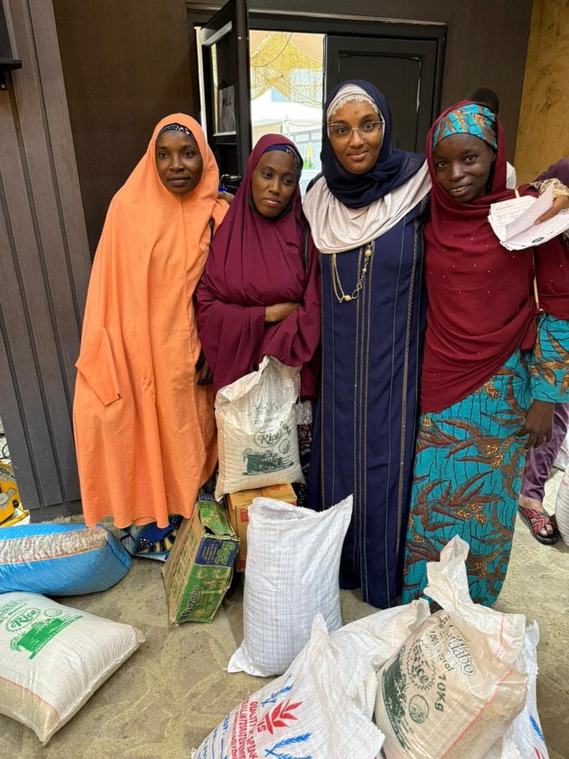 Women gathered for empowerment support with Maidabo Foundation
